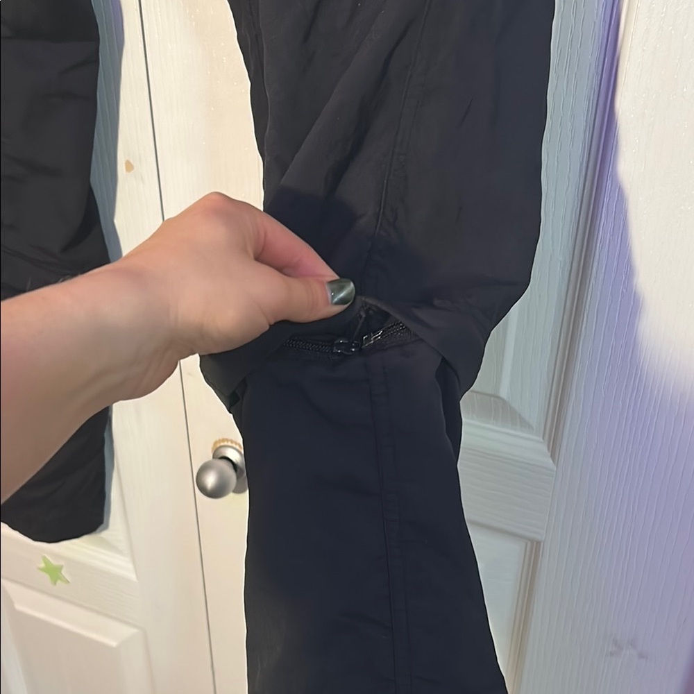 Convertible Utility Black Cargo Pants Adjustable Zipper Pockets mountain cyber - Picture 3 of 17
